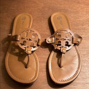 Tory Burch Tan Leather Sandals